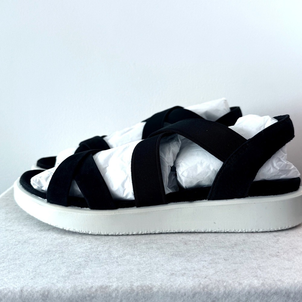 NEW ECCO Flowt W Black Strappy Elastic Sandals 27364302001 Womens EU 39 US 8-8.5 - Picture 9 of 10